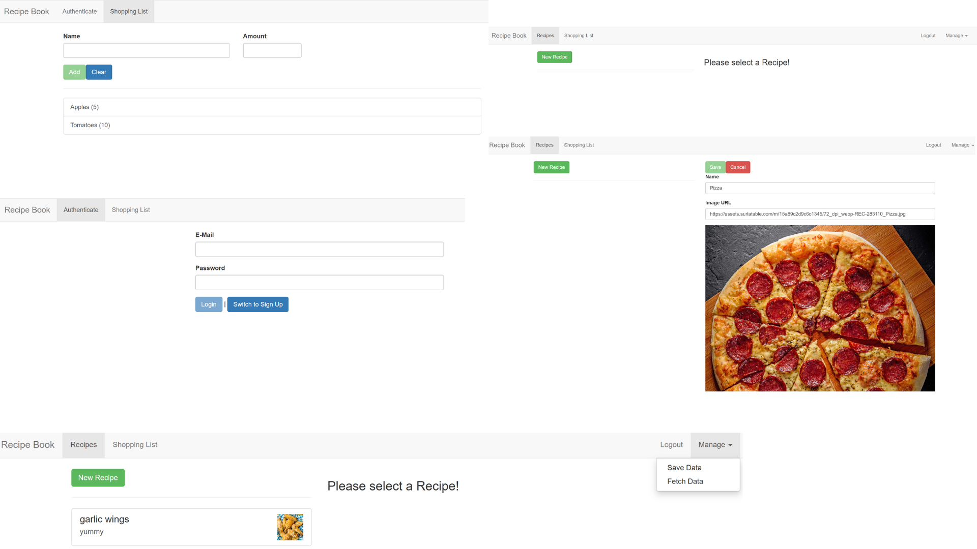 Recipe Book App (Angular 16)